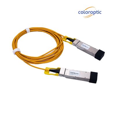 インフィニバンドとイーサネットアクティブ光ケーブル AOC 800G OSFP から 800G OSFP リンク