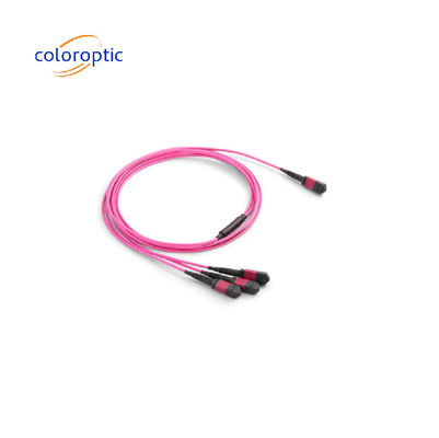 MTP/MPO マルチモード シングルモード ファイバーパッチケーブル 40G / 100G 互換性OM3 / OM4