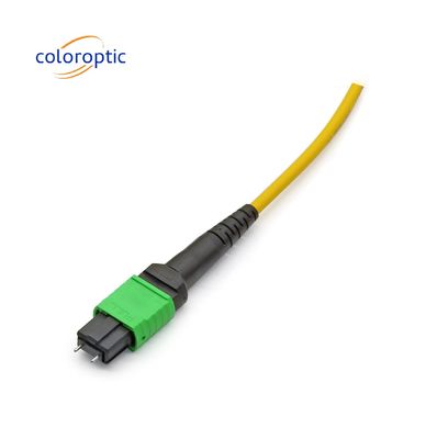 MTP / MPO 黄色光ファイバートランクケーブル 40G / 100G アプリケーション