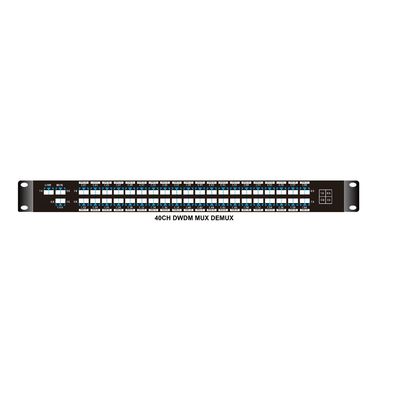 デュアルファイバー WDM 40CH C21-C60 パッシブ Dwdm Mux Demux 1310nm ポート
