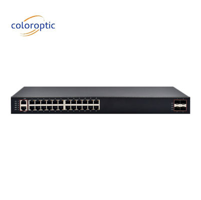 高性能層3コアネットワークスイッチ 24ポート 4*10G SFP+ポート