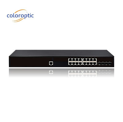 IEEE802.3 Layer 2 POE スイッチ 16 4GE SFP ポート 10/100/1000M 1 コンソール オート MDI/MDIX