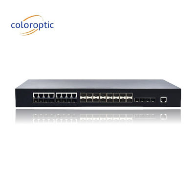 16 SFP 8 COMBO 4 10GE ポート付き 2 層 Poe スイッチ