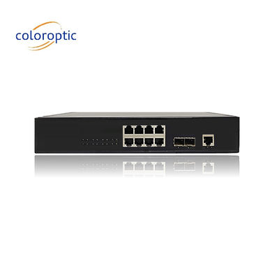 効率的なポースイッチ 8ポート 10/100/1000M 2*GE SFP イーサネット アップリンク 140W