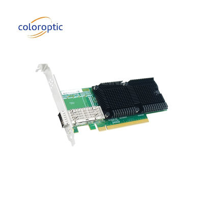 PCIe X16 ネットワーク シングルポート イーサネット カード アダプタ QSFP28 100G インテル E810