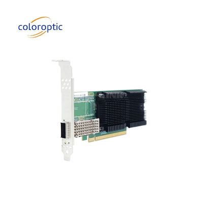 PCIe X16 ネットワーク シングルポート イーサネット カード アダプタ QSFP28 100G インテル E810