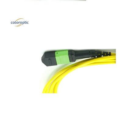 OM3 MPO パッチコード 12コア 水中光ファイバーコネクタ 効率的なネットワーク