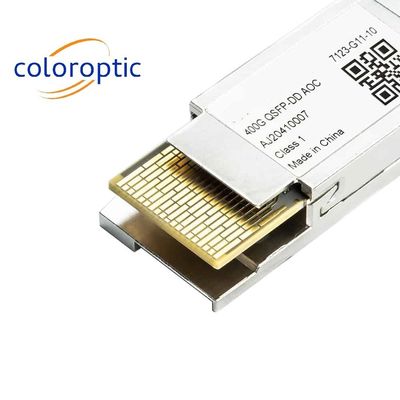 400G QSFP112 FR4 双重CDR付き MPO-12 による 400Gbps イーサネットアプリケーション
