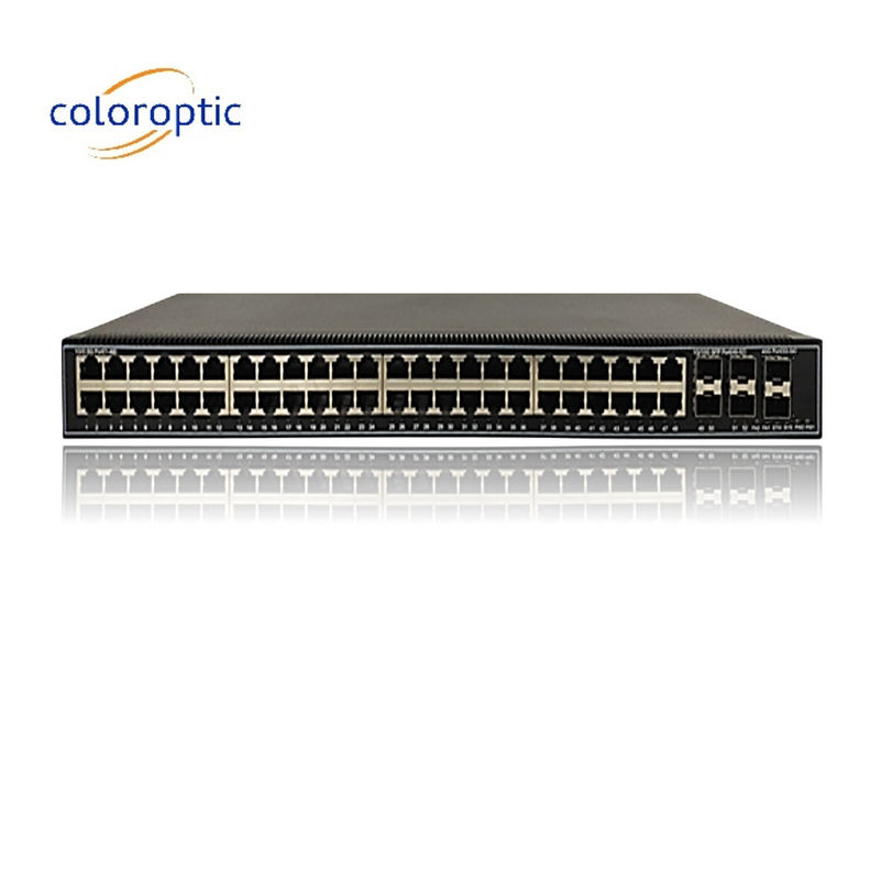 48 ポート ギガビット Poe スイッチ QoS 10/100/1000M POE, 6*10GE SFP+ ポート