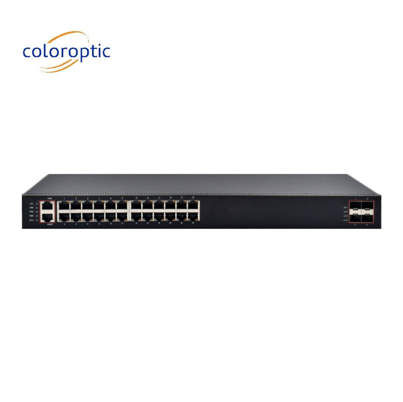 高性能層3コアネットワークスイッチ 24ポート 4*10G SFP+ポート