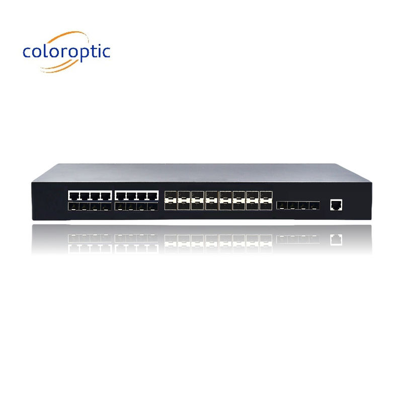16 SFP 8 COMBO 4 10GE ポート付き 2 層 Poe スイッチ