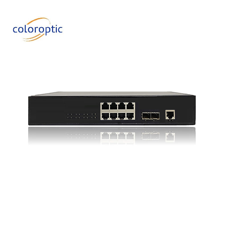 効率的なポースイッチ 8ポート 10/100/1000M 2*GE SFP イーサネット アップリンク 140W